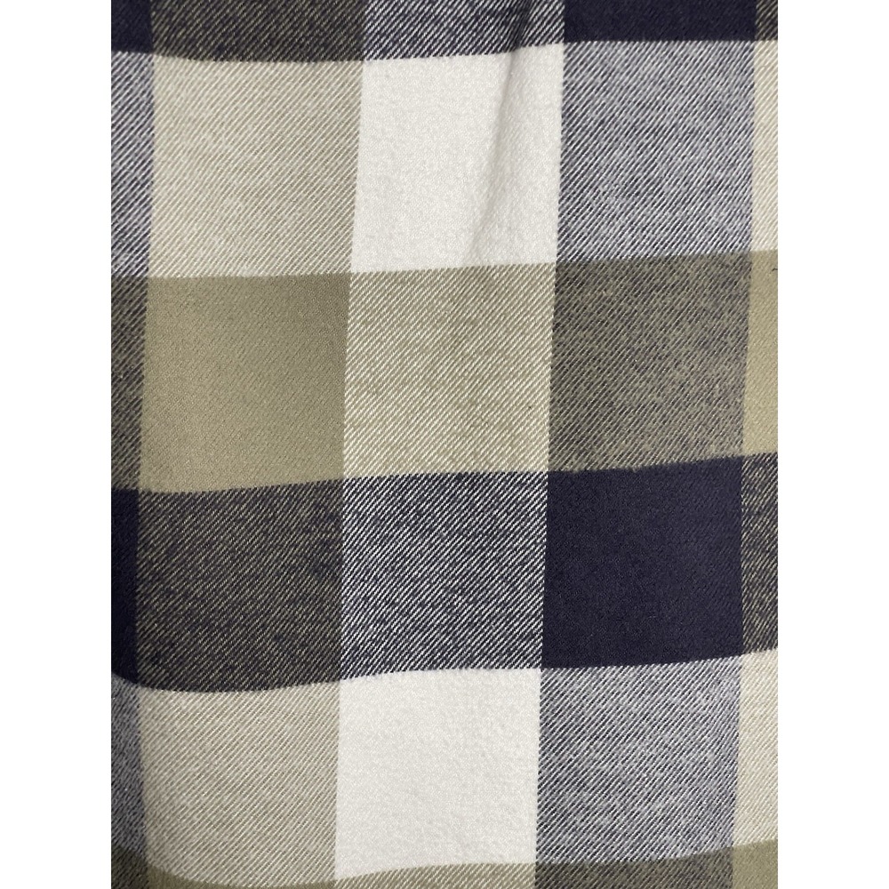Hollister Medium Blue Plaid Long Sleeve Flannel Shirt 100% Cotton Lumbercore - Picture 7 of 9
